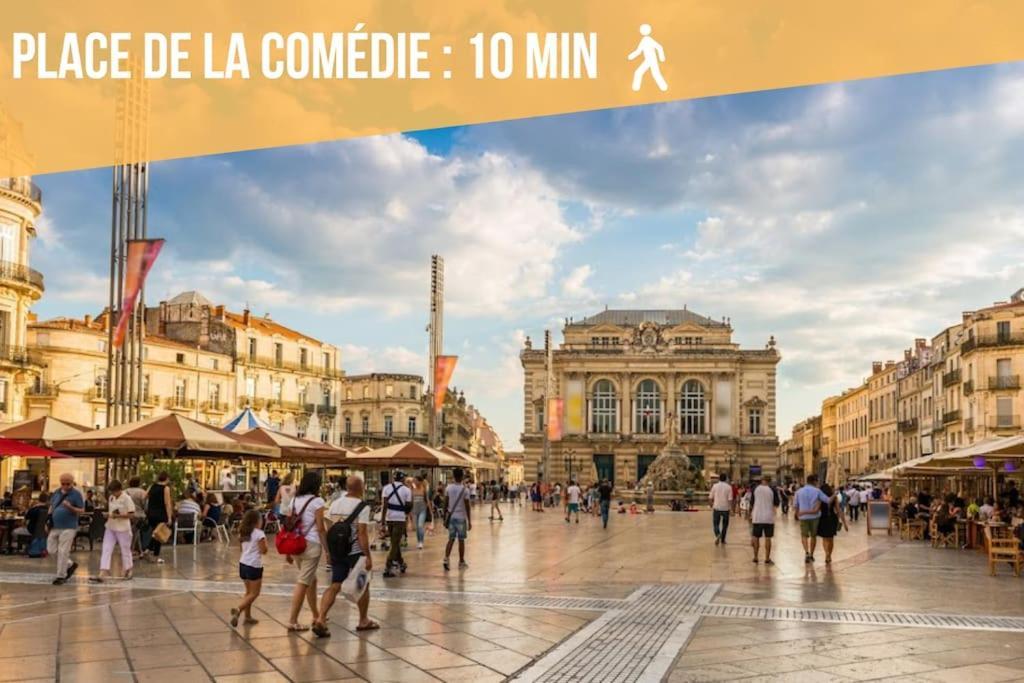 L'Ecucentre Avec Parking Inclu - 600M De La Place De La Comedie - Climatisation Μονπελιέ Εξωτερικό φωτογραφία